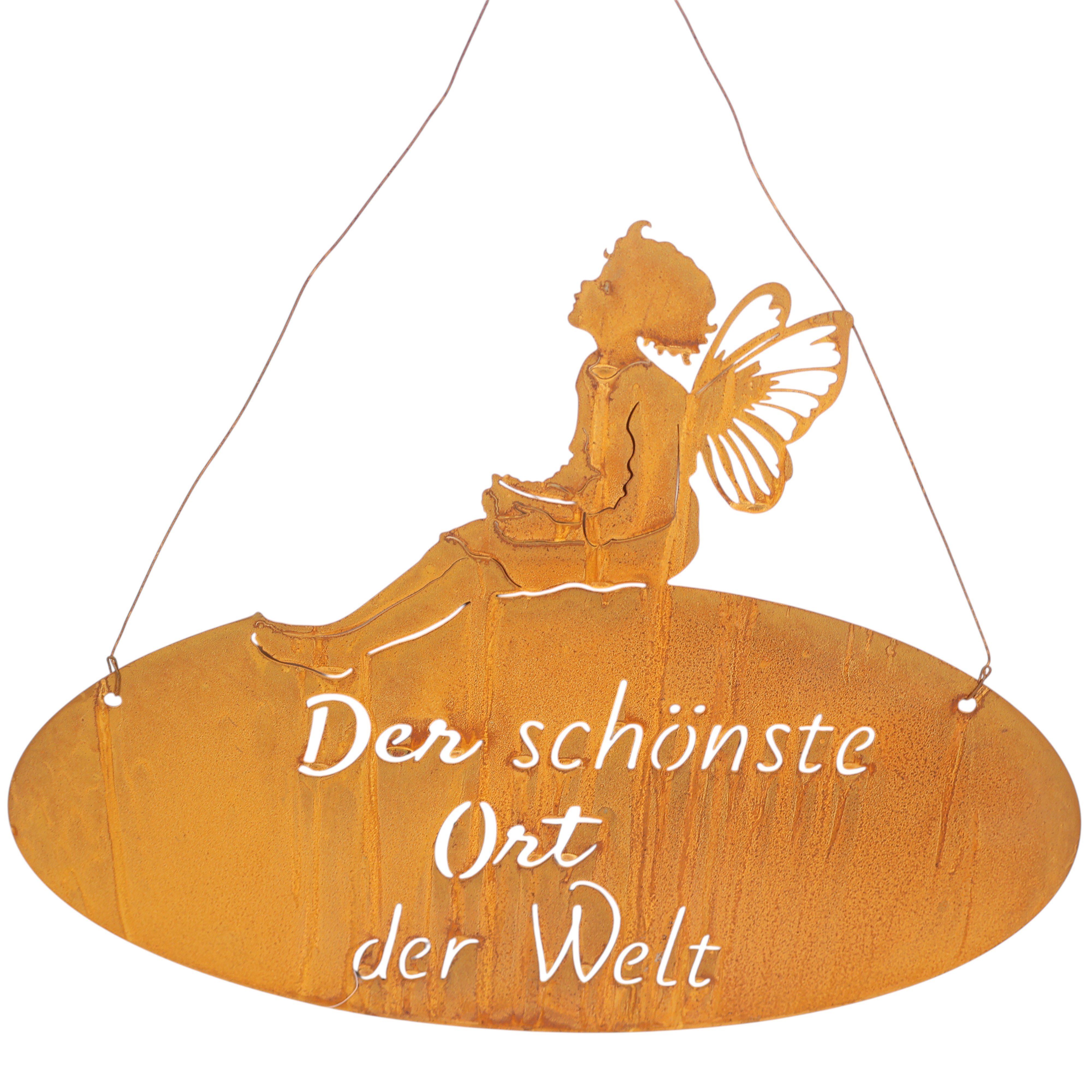 Schild "Der Schönste Ort der Welt" B38H32cm