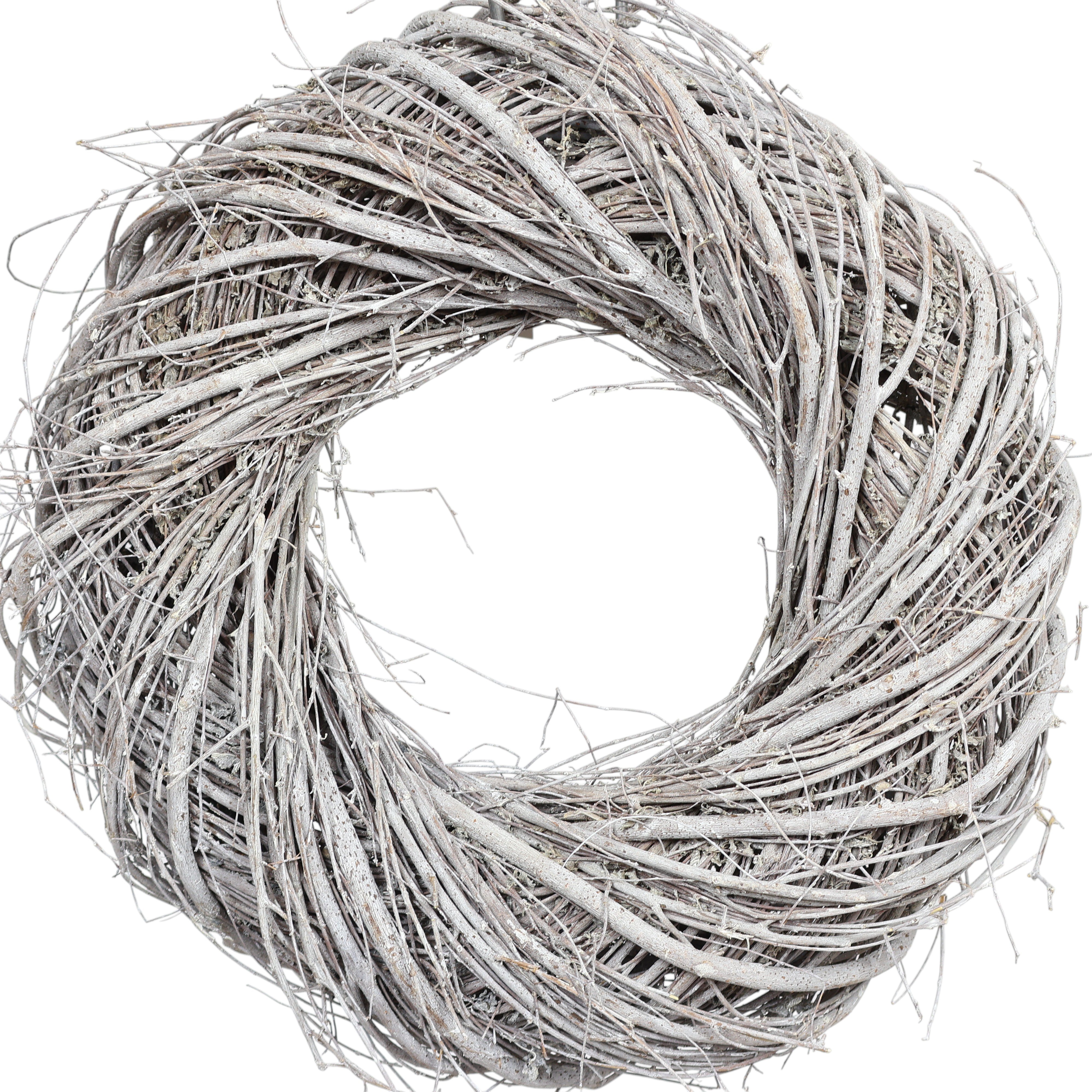 Deko-Kranz Ø30 × H9 cm – Naturkranz in Whitewash