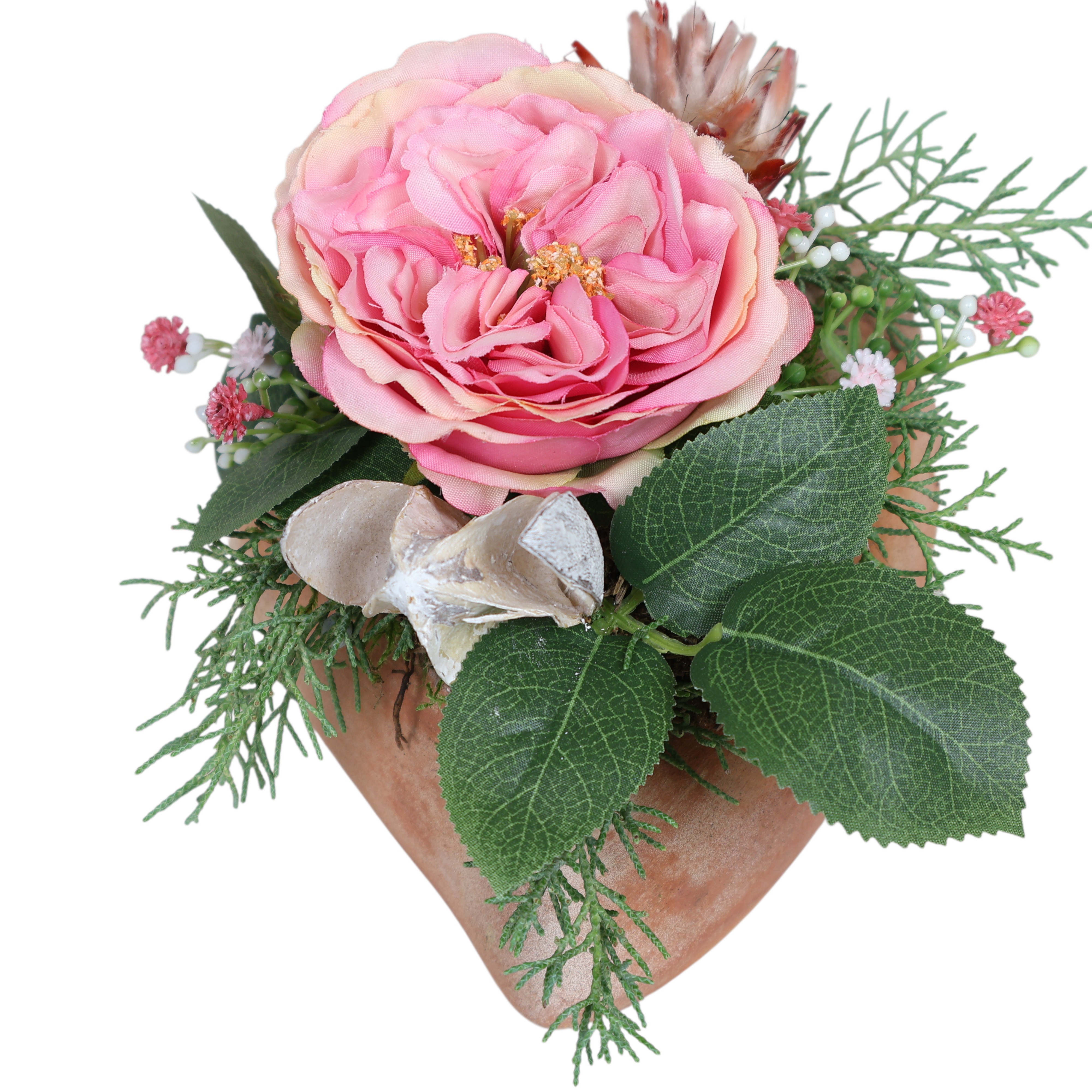 Grab-Gesteck "Herz-Rose"