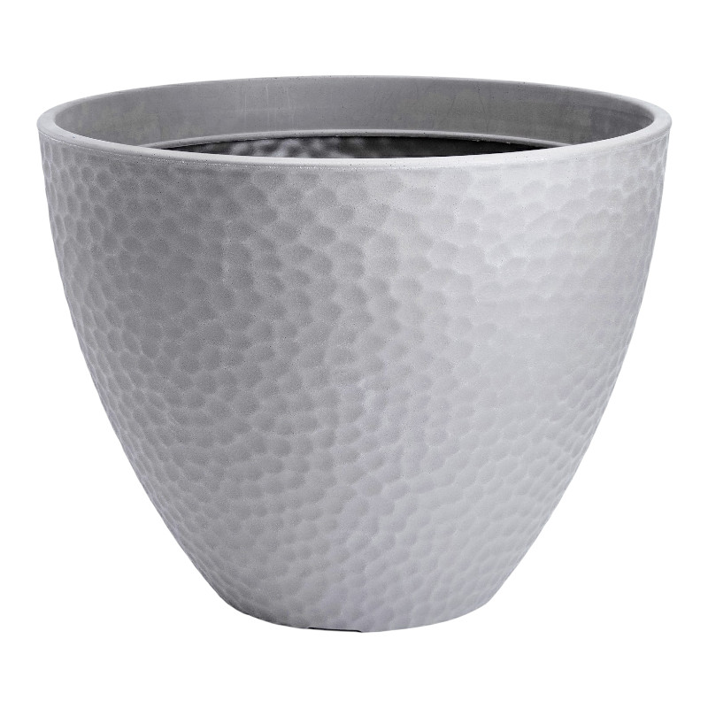 Topf "Hammerschlag" 35cm grau