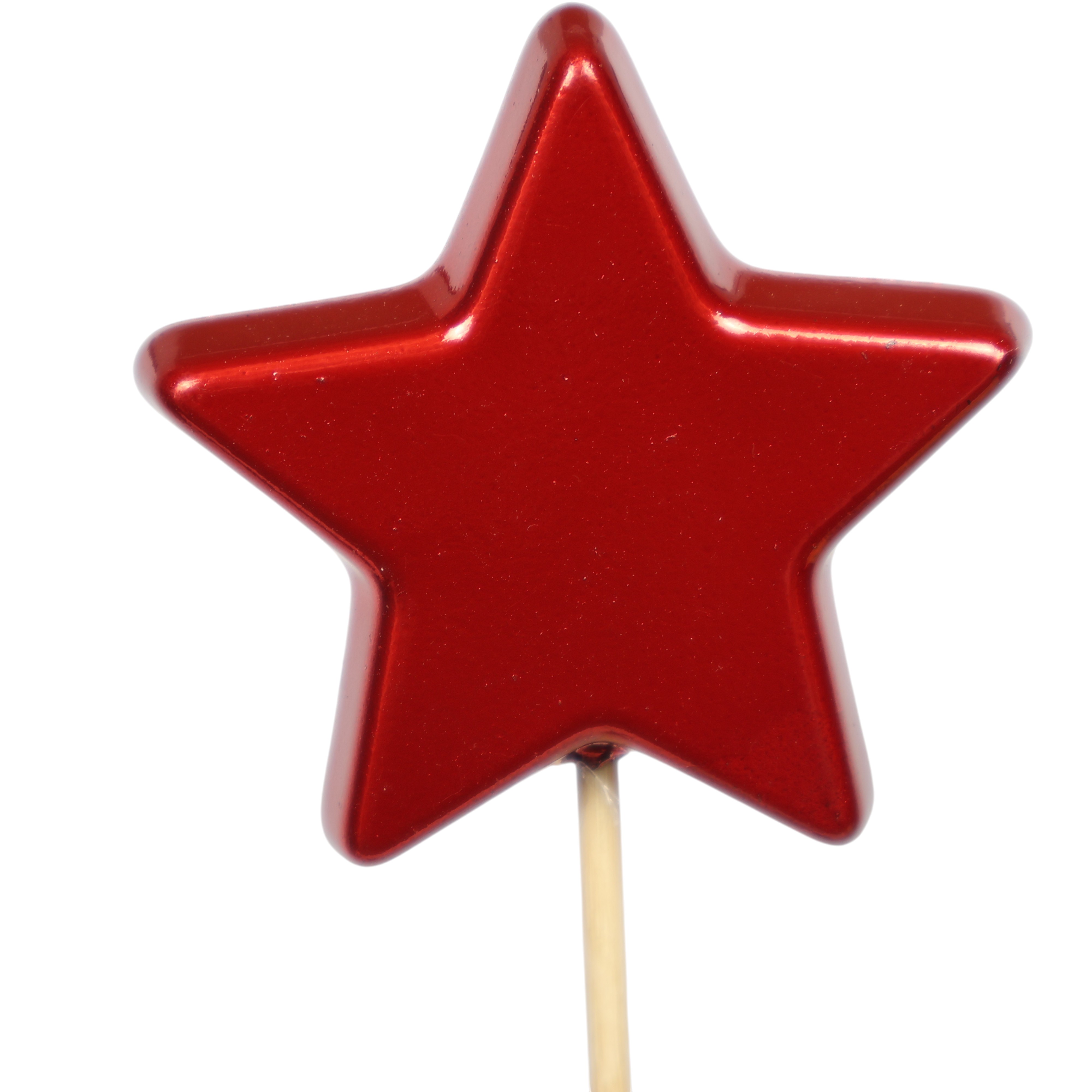 Stern am Stab 7/50cm rot