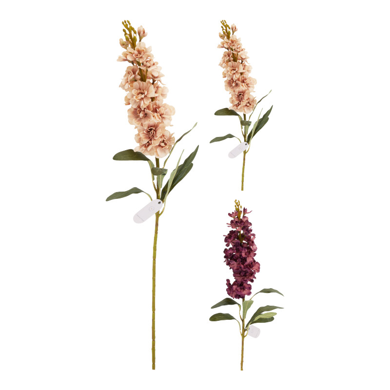 Kunstblume Delphinium (Rittersporn) 81 cm – 2-fach sortiert
