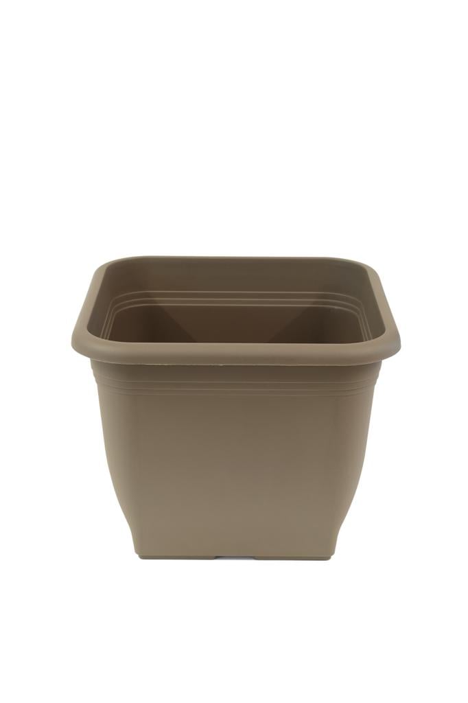 Pflanztopf 'Quadrat' taupe - 19x19 cm 