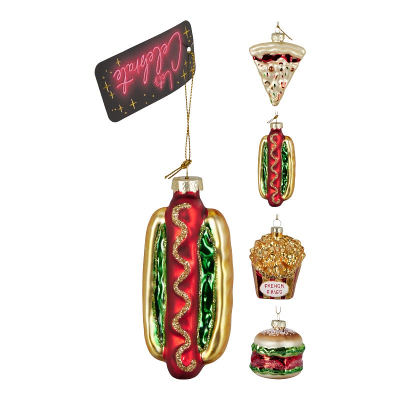 HÄNGEDEKO FASTFOOD 4 SORTIERT