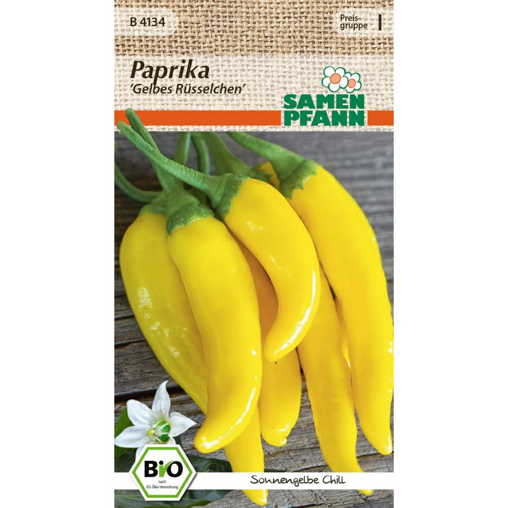 Biosaatgut Paprika Gelbes Rüsselchen