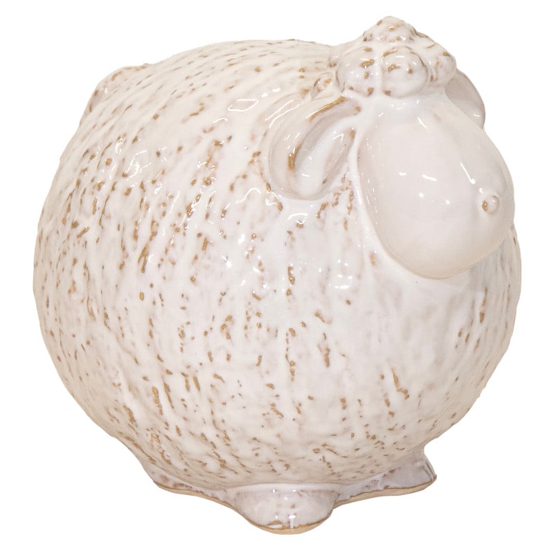 Keramik-Figur „Schaf“ klein 13,5 x 11,5 x 11 cm – Dekofigur