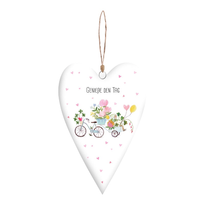 Dekoherz „Auf ins Glück“ – dekoratives Herz als Glücksbringer & Geschenkidee