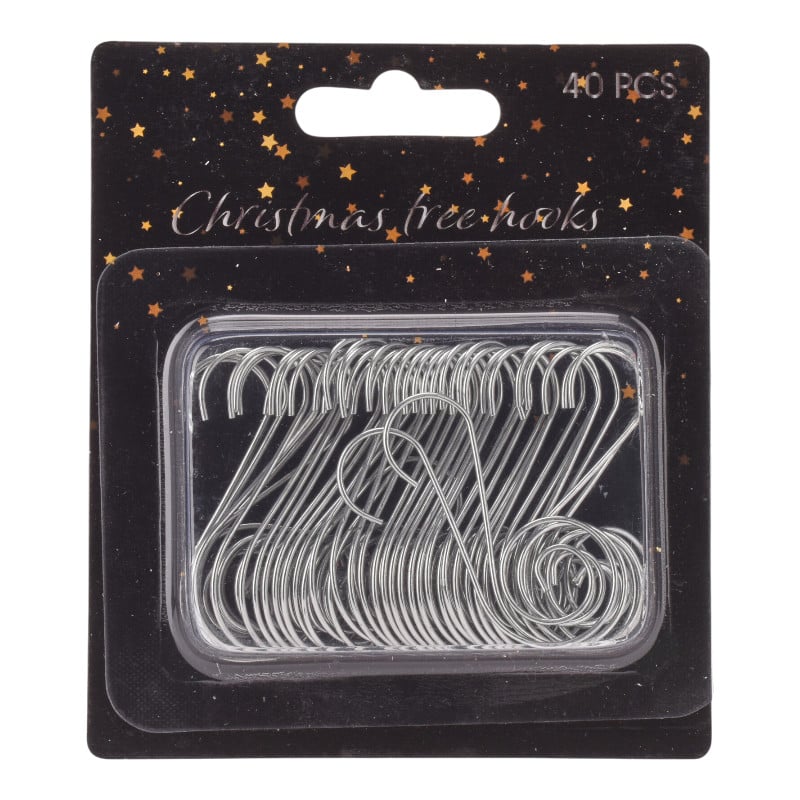 Weihnachtsbaumhaken – 40 Stück, Metall, für Baumschmuck