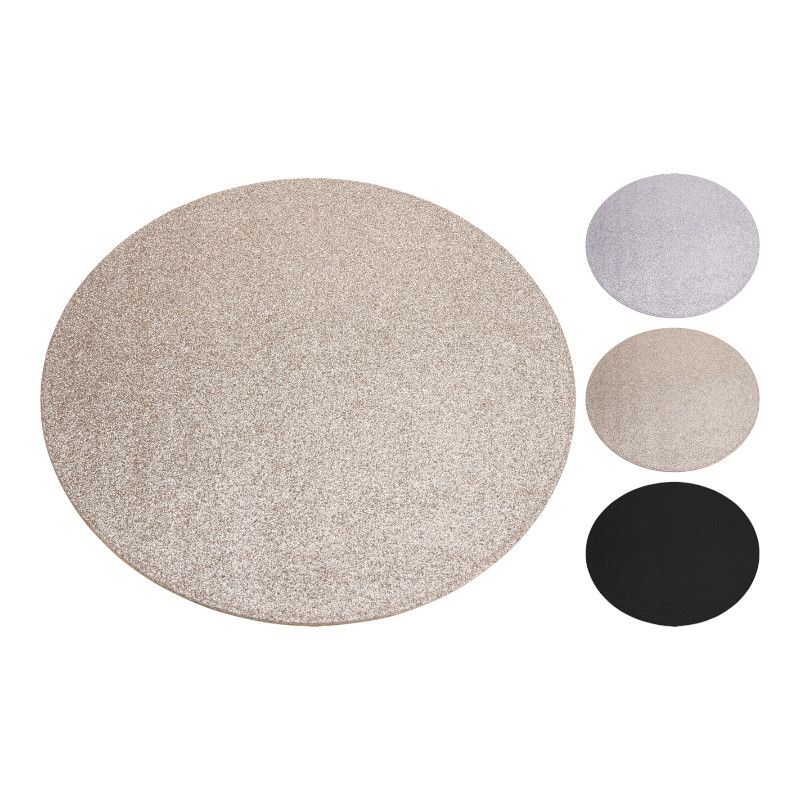 Platzset rund Ø 33 cm – 3-fach sortiert, abwischbar