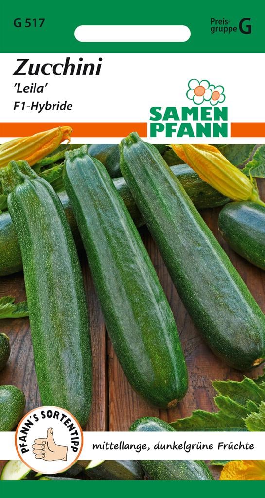 Zucchini Samen 'Leila F1' - Samen Pfann