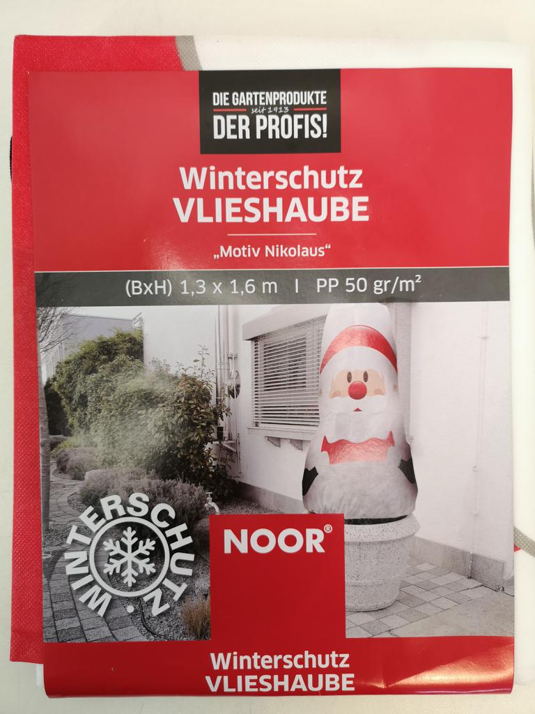 Winterschutz Vlieshaube “Nikolaus” 130x160cm – Der Blumen Peter SHOP
